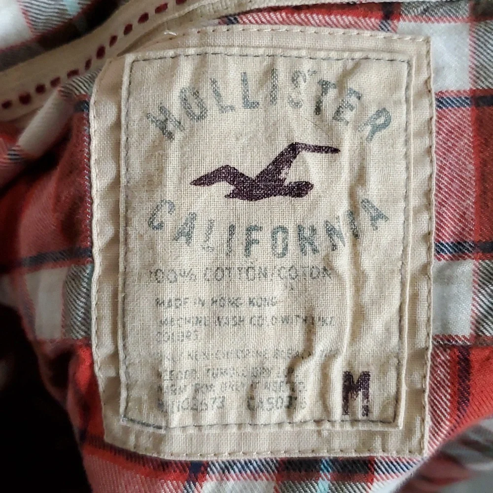 Rusty plaid HOLLISTER button down - Picture 4 of 4